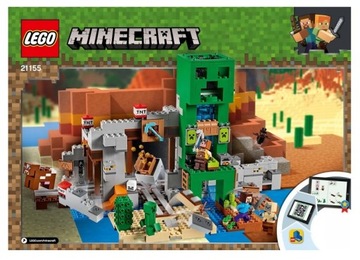 LEGO INSTRUKCJA - Minecraft The Creeper Mine 21155 2019r.