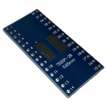Przejściówka adapter SO28 SOP28 SSOP28 na DIP28