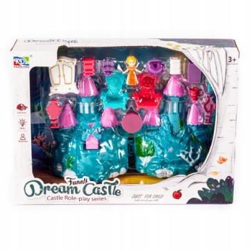 ZAMEK DLA LALEK MINI FIGURKA MEBELKI