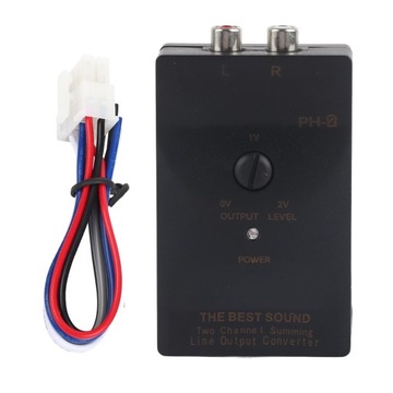 KONWERTER POZIOMU SYGNAŁU AUDIO RCA LOW HIGH 1A