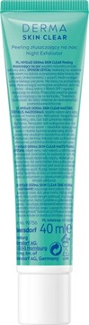 NIVEA DERMA SKIN CLEAR Пилинг ночной отшелушивающий несмываемый 40мл