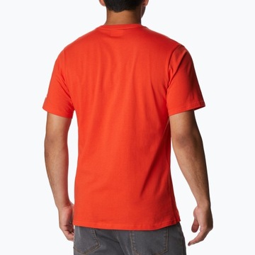Koszulka trekkingowa męska Columbia czerwona L