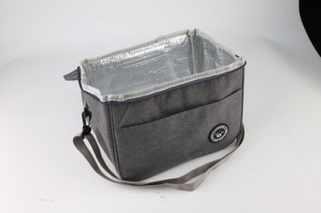 LUNCH BOX большая термосумка для завтрака, серая