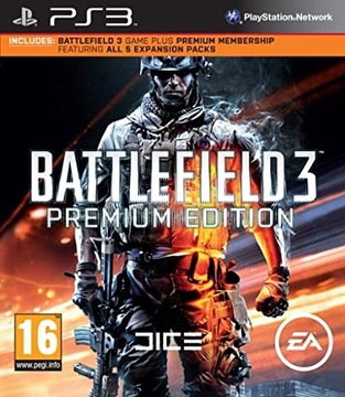PS3 BATTLEFIELD 3 PREMIUM EDITION + 5 DLC