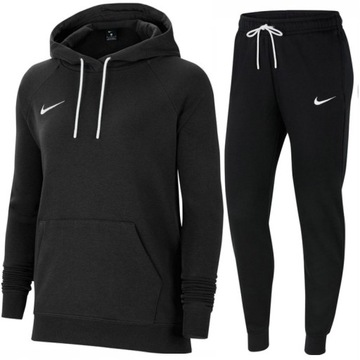 NIKE DRESY DAMSKIE komplet BLUZA WKŁADANA PRZEZ GŁOWĘ SPODNIE - M