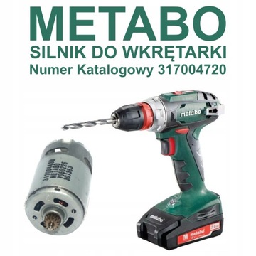 Silnik 18 V do wkrętarki Metabo BS 18 szczotki