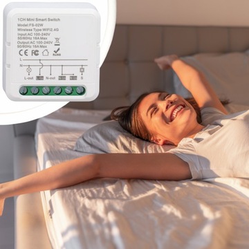 STEROWNIK MODUŁ DO OŚWIETLENIA LED DOPUSZKOWY MINI WYMIARY WIFI TUYA 230V