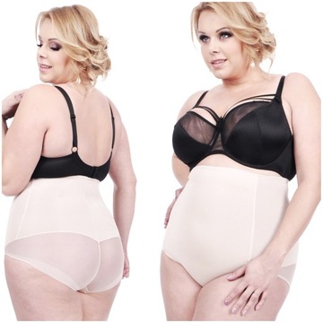Orirose Wysokie MAJTKI figi WYSZCZUPLAJĄCE modelujące brzuch silikon SIZE +