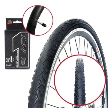 Zestaw Opona Kenda 700x40 42-622 i dętka 28 Black1