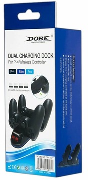 Док-станция для зарядного устройства, 2 колодки PS4 + 4 адаптера