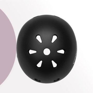 ДЕТСКИЙ ШЛЕМ ДЛЯ ВЕЛОСИПЕДА-СКУТЕРА - MoMi MIMI MAT ЧЕРНЫЙ - ABS EPS 47-58см