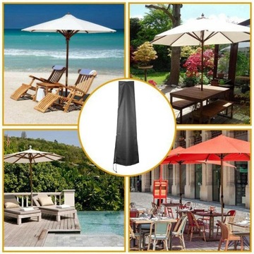 Wodoodporny pokrowiec na parasol zewnętrzny z tkaniny Oxford Shade Garden 183x25x35cm