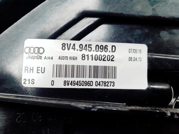 AUDI A3 8V 12R+ PRAVÁ SVĚTLO ZADNÍ LED ORIG EU !