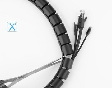 Кабельный органайзер в трубке UGREEN LP121 1,5 м черный