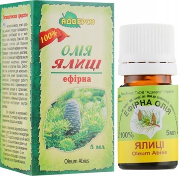 Olejek Pichtowy, Jodłowy, Naturalny, Adverso, 5 ml