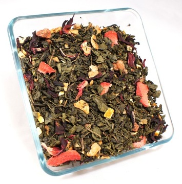 Herbata zielona TRUSKAWKI+POZIOMKI+INNE OWOCE 250g