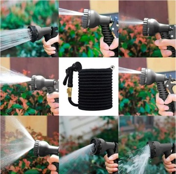 ГИБКИЕ ВЫДВИЖНЫЕ СОЕДИНИТЕЛИ ДЛЯ САДОВОГО ШЛАНГА «Премиум» + Ручка 30 м