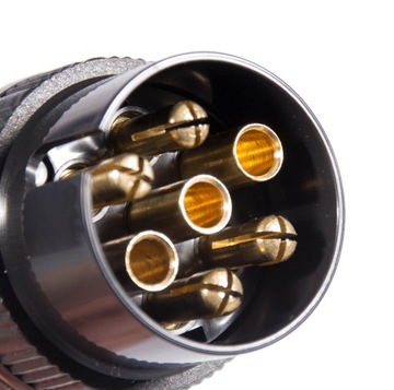 ВИЛКА ПРИЦЕПА 7-контактный КРЮК ПОЛЬША ПРОЧНАЯ ЭЛЕКТРИЧЕСКАЯ ВИЛКА