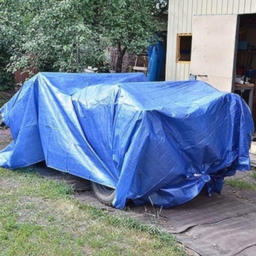 СИНИЙ АРМИРОВАННЫЙ БРЕЗЕНТ ПЭ КРЕЗЕНТ 5x6