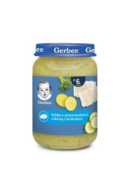 GERBER obiadek rybka ziemniaczki cukinia 190g
