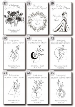 Задания на свадебные скретч-карты для гостей Благодарность гостям на свадьбе х20