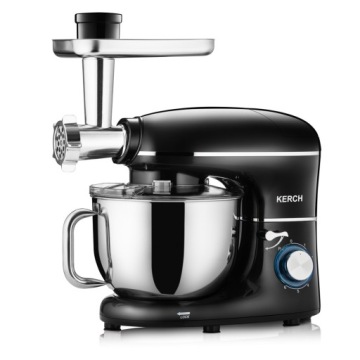 КУХОННЫЙ ПРОЦЕССОР ПЛАНЕТАРНЫЙ МИКСЕР С ДЕШЕЙ KERCH ПОВОРОТНЫЙ 4000ВТ ЧЕРНЫЙ 6,2Л