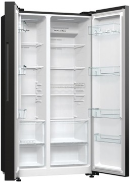 Холодильник Gorenje Side by Side NoFrost Режим отпуска A++ (E) Черный 550л SBS