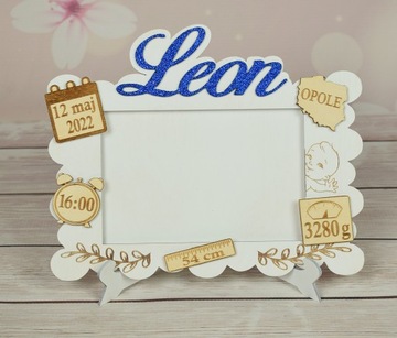 Фоторамка 10х15 см, свидетельство о рождении ребенка