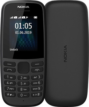 Telefon komórkowy Nokia 105 2017 4 MB / 4 MB 3G czarny