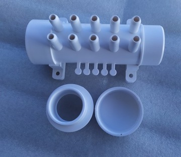 Коллектор для 10 воздушных форсунок из ПВХ, 33,5 мм.