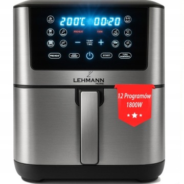 Fritéza Beztuková Fritéza Airfryer 8 l Velká Miska 12 Programů Led