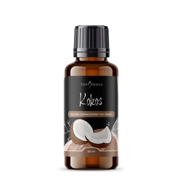 Zapach do świec wosku parafiny KOKOS 50ml olejek zapachowy