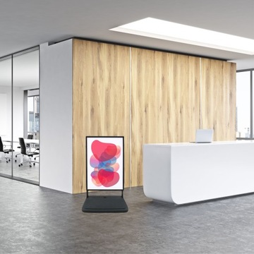 Односторонний черный рекламный стенд на водной основе A1