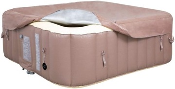 Samopompująca się wanna z hydromasażem EASE.ZONE Square 4-6 seater