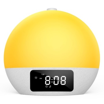 Будильник світловий Foryond YF-01 Bluetooth Проекція RGB Білий