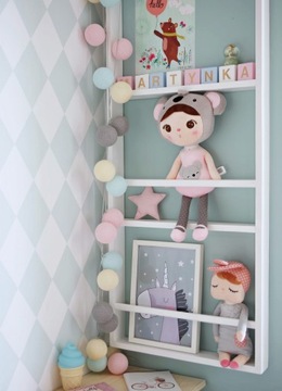 Zestaw lampek Cotton Balls Delikatne 20 kul