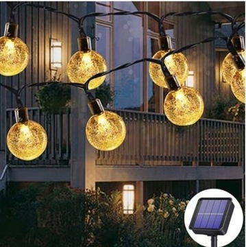 СОЛНЕЧНЫЕ ЛАМПЫ 32M ДЛЯ САДА, БАЛКОНА, ТЕРРАСЫ, НАРУЖНЫЕ 300LED
