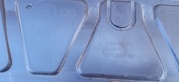 SKODA SUPERB III 3 15- НАКЛАДКА БОКОВАЯ ПАНЕЛЬ ПОД БАМПЕРОМ ПЕРЕДНЯЯ 3V0807061