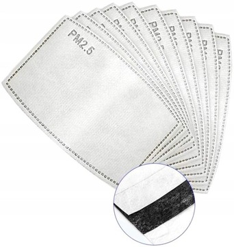 50 x HEPA-МАСКИ ФИЛЬТРЫ PM2,5 УГЛЕРОДНЫЙ FFP2 N95