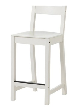 IKEA NORDVIKEN Stołek barowy z oparciem 62 cm