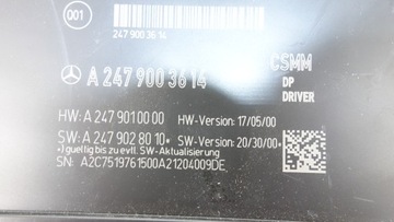 MERCEDES W177 W247 МОДУЛЬ УПРАВЛЕНИЯ CSM A2479003614