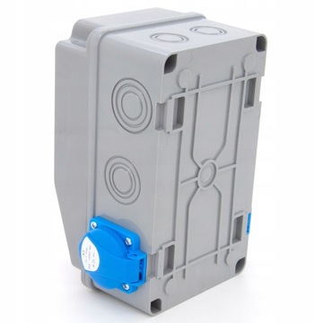 СТРОИТЕЛЬНЫЙ РАСПРЕДЕЛИТЕЛЬНЫЙ ЩИТ 2*GS 230В 16А/5 ДИФФЕРЕНЦИАЛЬНЫЙ