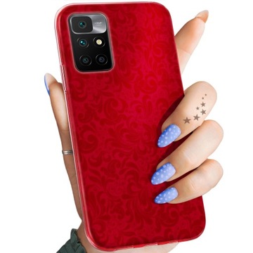 ETUI DO XIAOMI REDMI 10 WZORY CZERWONE SERCA RÓŻE OBUDOWA POKROWIEC CASE
