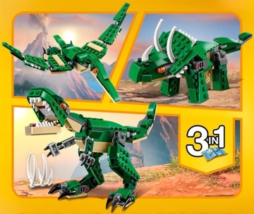 LEGO Creator 3 в 1 Bricks Могучие динозавры