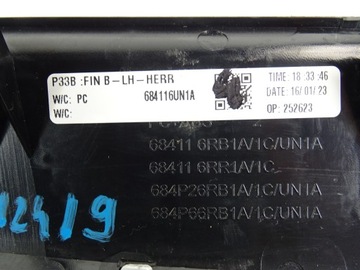 NISSAN QASHQAI III J12 NAKŁADKA DESKI KONSOLI 684116UN1A 684116RB1A 2023R