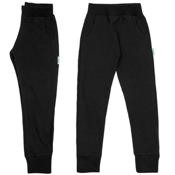 DRESOWE SPODNIE SLIM szczupłe czarne 110