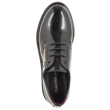 Оксфордские туфли, женские лакированные сапоги Calvin Klein Black