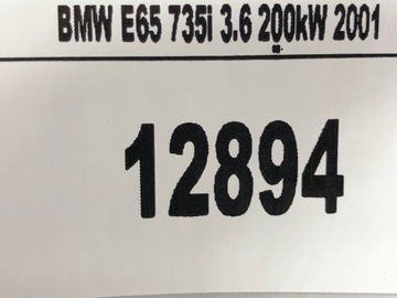 BMW 7 E65 INSTALACE SVAZEK VSTŘIKOVAČE 3.6I V8