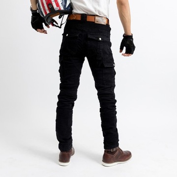 МУЖСКИЕ БРЮКИ-КАРГО ДЛЯ МОТОЦИКЛОВ, КЕВЛАРОВЫЕ ДЖИНСЫ