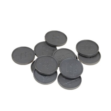 НАБОР ИГРУШЕЧНЫХ ДЕНЬГ ИЗ МОНЕТ БАНКНОТ